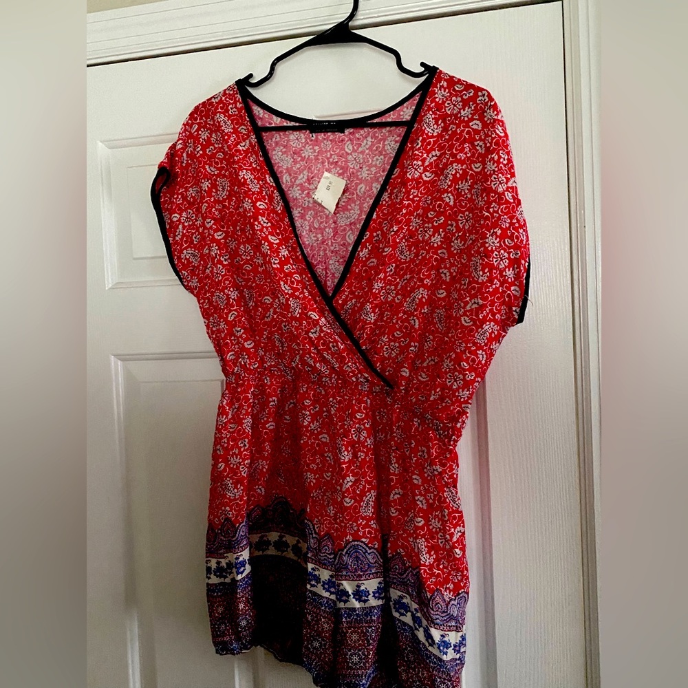 Floral romper.